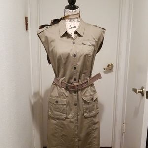 Khaki Multi Pocket Dress